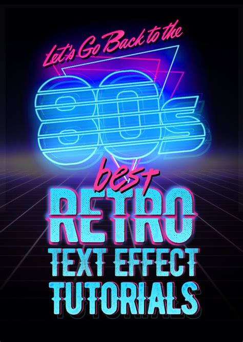 Best 80s Retro Text Effect Photoshop Tutorials Photoshop Tutorial
