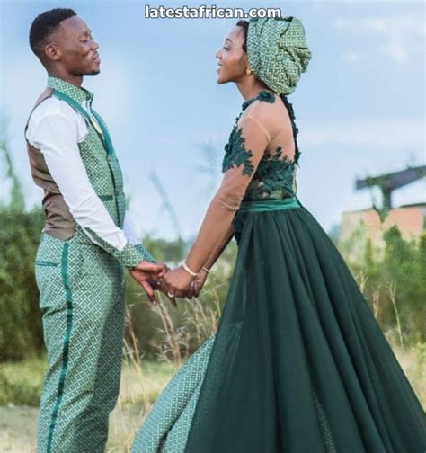 Gorgeous Wedding With The Bride In Green Shweshwe Latest African
