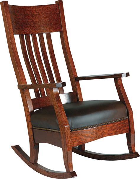 Mission Rocker Amish Solid Wood Rocking Chairs Kvadro Furniture