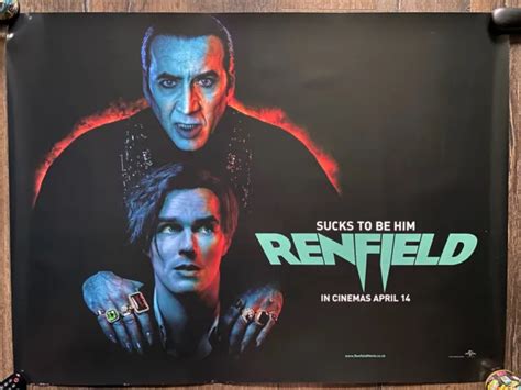 Renfield Original Quad Cinema Poster Nicolas Cage Nicholas Holt 2023