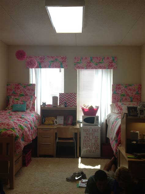 lilly inspired headboards and window treatments for dorm girls dorm room dorm room