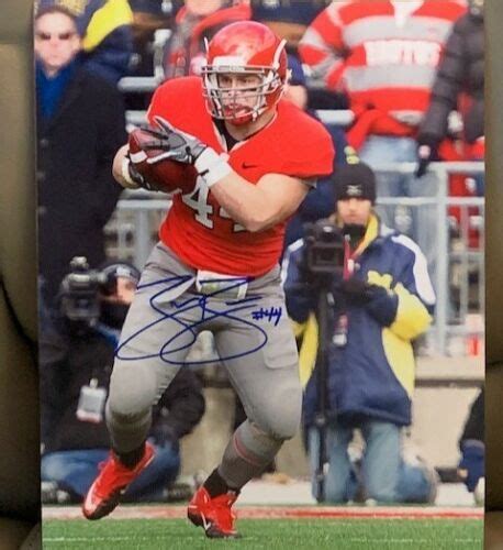 Zach Boren Hand Signed Ohio State 8x10 Photo W Coa Ebay