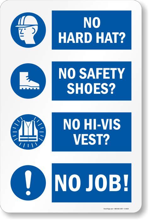 Ppe Required Safety Construction Sign Ships Free Sku S