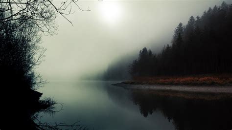 Water Landscapes Trees Fog Twin Peaks Wallpaper 1920x1080 304858