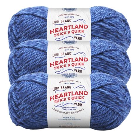 Lion Brand Yarn 137 109 Heartland Thick And Quick Yarn Olympic Pack Of