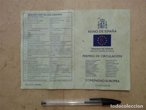 Translated from spanish into english by. antiguo permiso de circulacion - españa - reino - Comprar ...