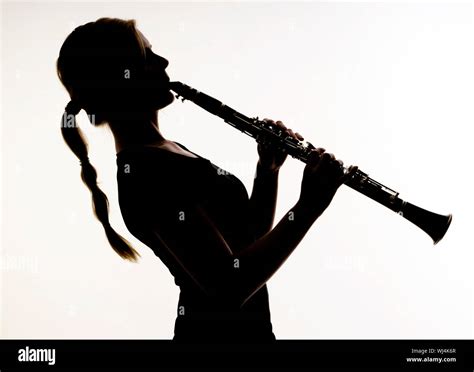 Silhouette Of A Clarinet Hi Res Stock Photography And Images Alamy