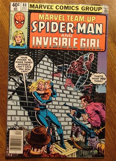 Marvel Team Up 88 Spider Man And The Invisible Girl Woman Comic Book