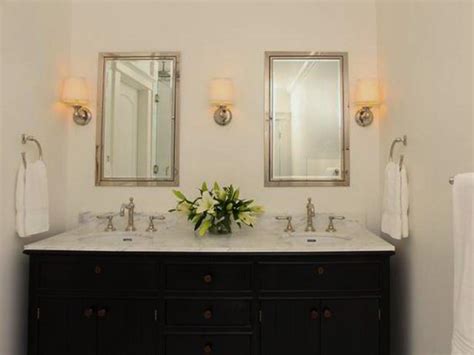 This 21 x 31 recessed or surface mount medicine cabinet houses 5 adjustable glass shelves providing ample amounts of storage concealed behind a mirrored door. Recessed Bathroom Cabinets | HGTV