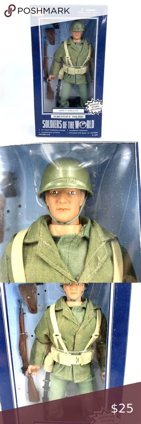 Soldiers Of The World Wwii Action Figure Doll Army 1st Sergeant 12