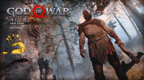 God Of War Title Screen Ps4 Youtube
