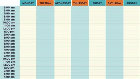Best Of Free Printable Weekly Calendar With Time Slots Free Printable