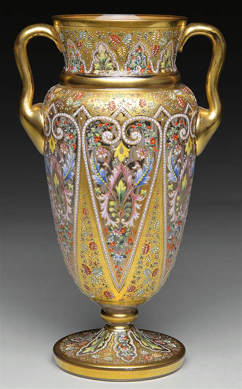 Lot Detail Moser Decorated Vase