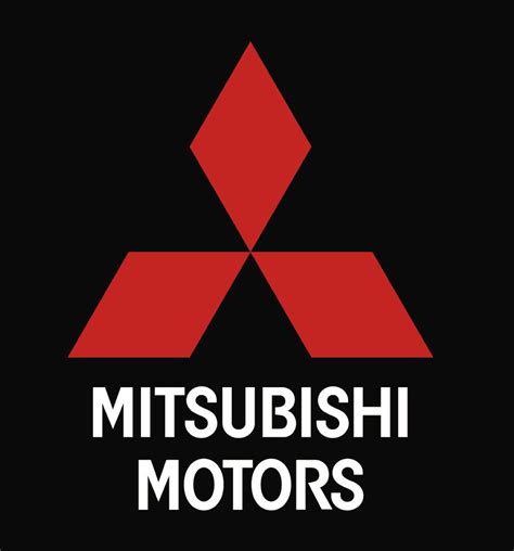 Mitsubishi Logo On Black Background