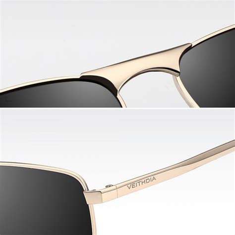 veithdia brand men s vintage square sunglasses polarized uv400 lens eyewear accessories male sun