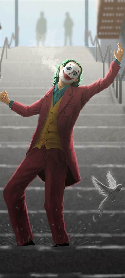 1080x2400 Joker Dance On Stairs 1080x2400 Resolution Wallpaper Hd