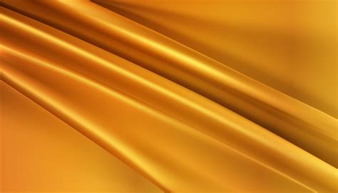 Metalic Gold Silky Fabric Abstract Background 3d Illustration Realistic