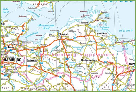 Mecklenburg Vorpommern Map