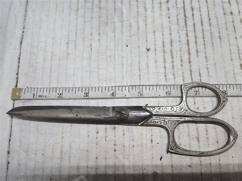 Scissors Shears Forged Steel Eversharp Ornate Vintage Ebay