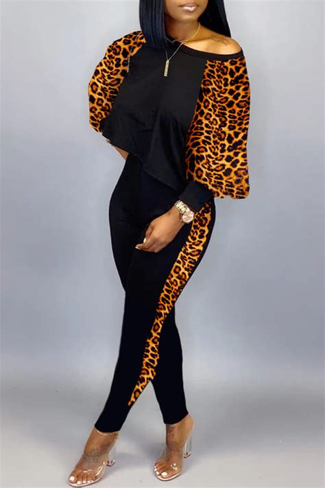 Buy Cheap Cheap Two Piece Pants Set Lovely Casual Leopard Printed Two Piece Pant Aurelio Arisumi