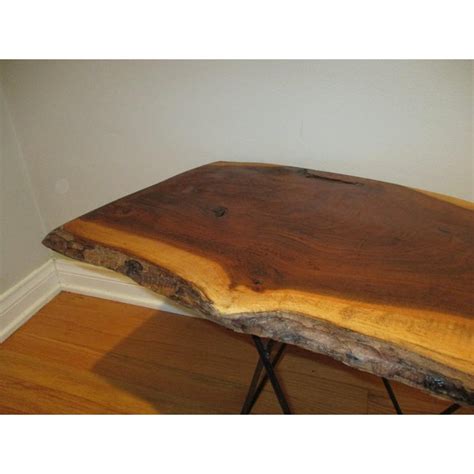 Live Raw Edge Slab Wood Coffee Table | Chairish The best way to tie your room together is with a stylish coffee table.