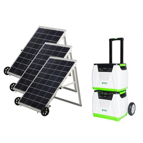 12000 watt peak power inverter, 6000 watt continuous power. 1800-Watt Solar Powered Portable Generator with Electric ...