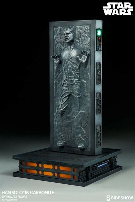 Star Wars Han Solo In Carbonite 16 Scale Action Figure Sideshow No Hot
