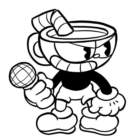 How To Draw Cuphead Fnf Indie Cross Sketchok Easy Drawing Guides Porn