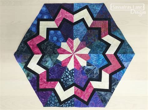 Arcadia Avenue Blooming Block Patchwork Quilt Patterns Hexagon