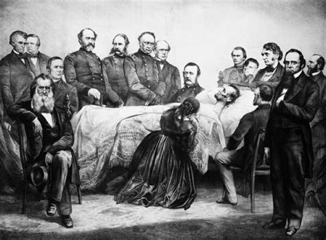 posterazzi death of lincoln 1865 nthe deathbed of president abraham lincoln washington dc 15
