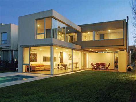 Did you scroll all this way to get. Architecture L Shaped Home Design With Large Glass Wall ...