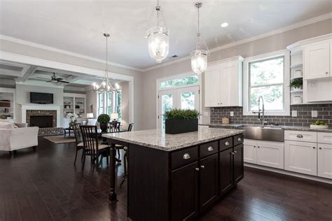 Maybe you would like to learn more about one of these? White shaker cabinets and an espresso island in Smyrna, GA ...