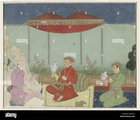 Mughal Emperor Jahangir Sitting Under Hi Res Stock Photography And