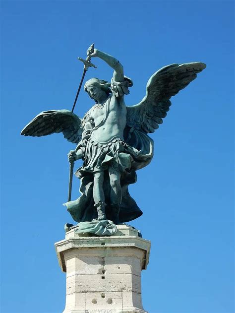 Angel Castel Santangelo Rome Wing Statue Stone Figure Angelo