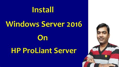 Hp Server Install Windows Server On Hp Proliant Server Hp