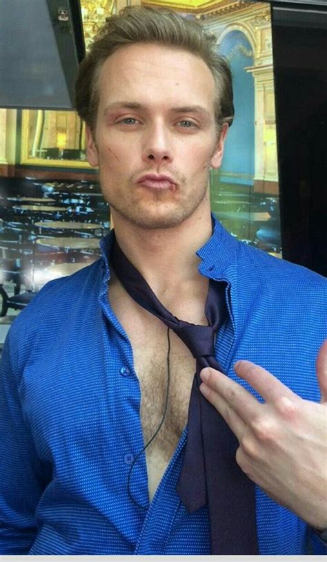 Sam Heughan From The Spy Who Dumped Me At The Beginning Of Filming In Budapest Hungry Sam