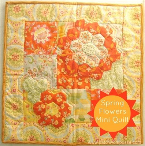 Spring Flowers A Hexagon Quilt Patchwork Posse