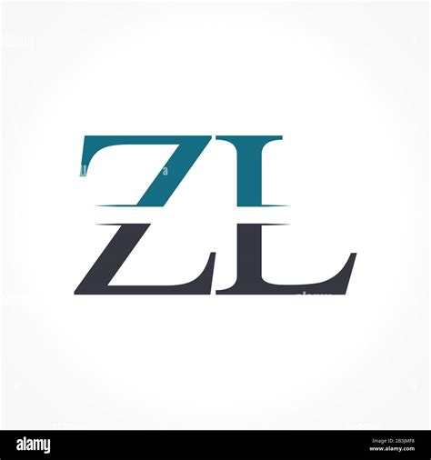 Initial Zl Logo Design Vector Template Creative Letter Zl Business