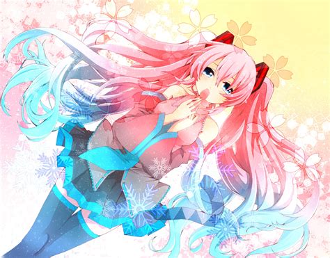 Pink Hair Legs Legs Together Long Hair Fantasy Girl Twintails