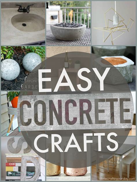 Easy Concrete Projects - A Little Craft In Your Day | Concrete crafts