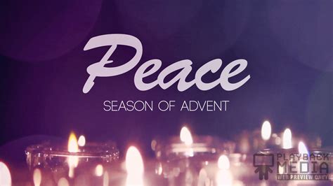 Advent Candles Peace Motion Background