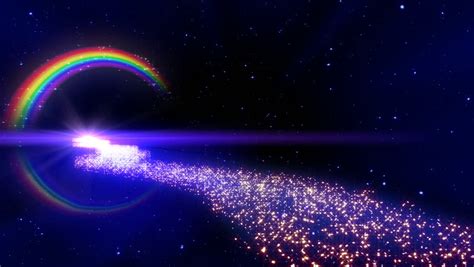 Rainbow In Space Way Stock Footage Video 691399 Shutterstock
