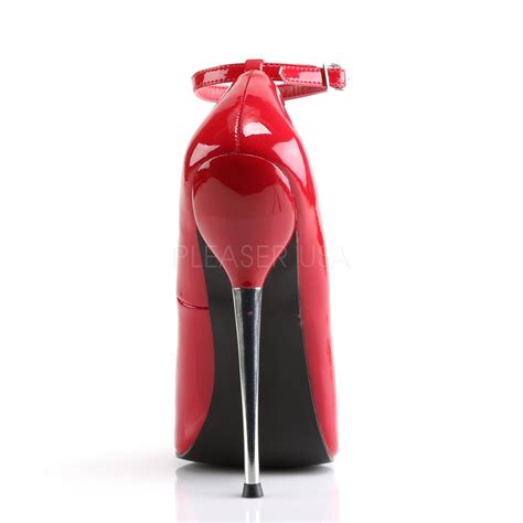 Fetish Shoes With 6 Inch Stiletto Heel In Red Or Black Fantasiawear