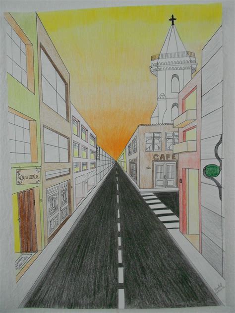 Color Pencil Perspective Art Perspective Drawing Perspective