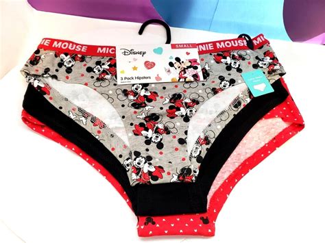 Disney Mickey Mouse Clothing Womens Panties Bikini Christmas 3 Pack Ebay