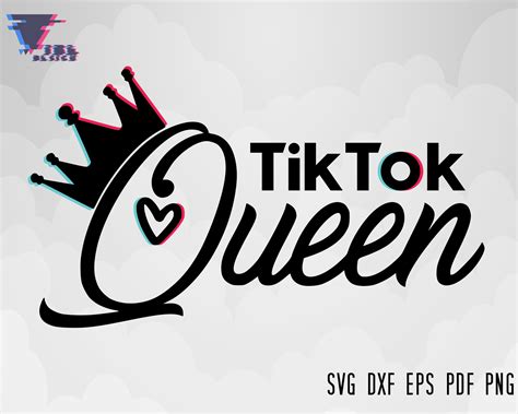 Tik Tok Queen Svg Tiktok Svg Queen Svg Tik Tok Logo Svg Etsy