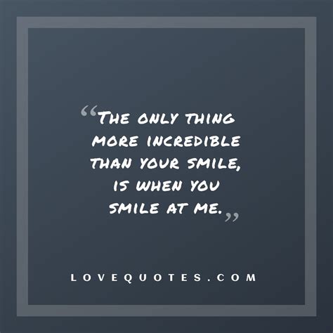 Smile At Me Love Quotes