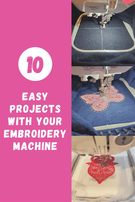 10 Machine Embroidery Projects Ideas For Beginners