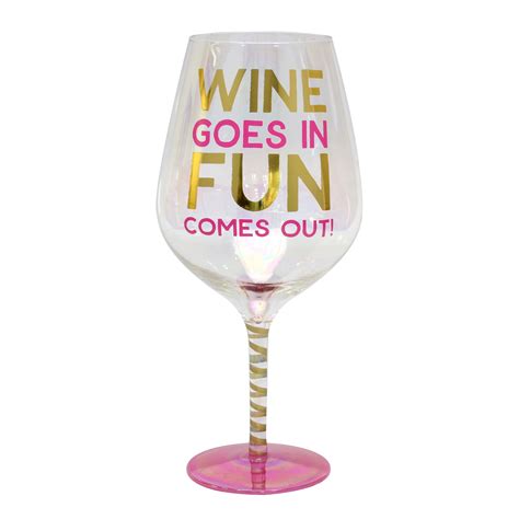 Topshelf Decorative Luster Glass Oversized Wine Fun Wine Glass With T Box