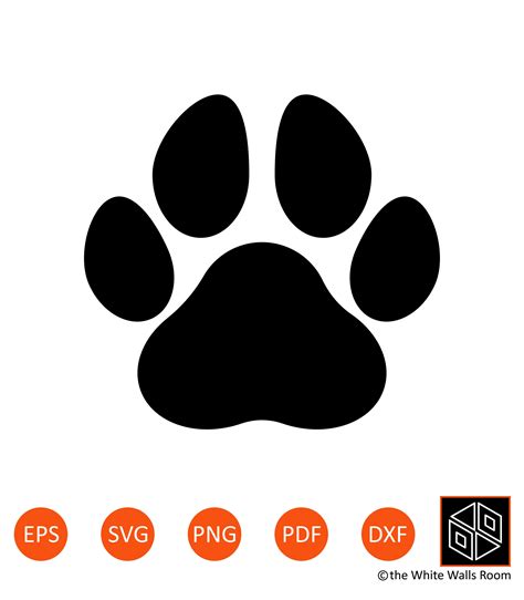 Paw Print SVG Paw SVG Dog Paw Cat Paw Paw Print Clip | Etsy Canada